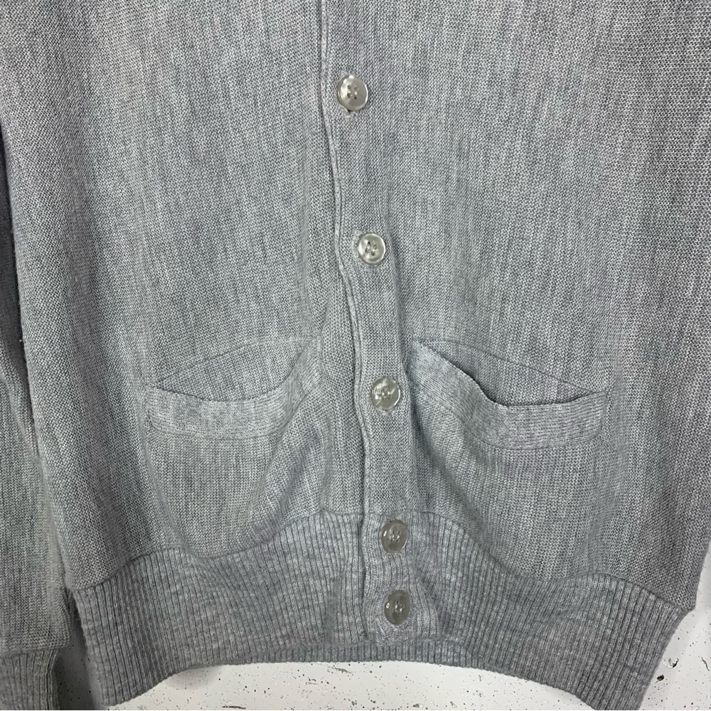 Virgin Zefran Heathered Knit Vintage Cardigan Sweater Size Medium - Picture 3 of 12